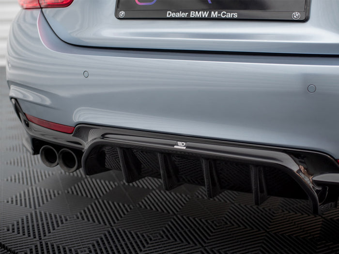 BMW 4 Coupe / Gran Coupe / Cabrio M-Pack F32 / F36 / F33 (Version with dual exhausts on both sides) Rear Valance - Maxton Design