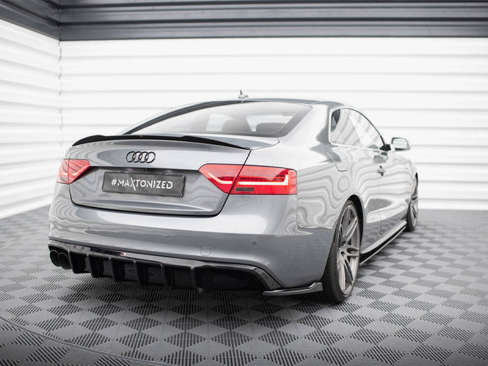 Maxton Design - Rear Valance Audi A5 Coupe 8T Facelift (Version with dual exhausts on one side)