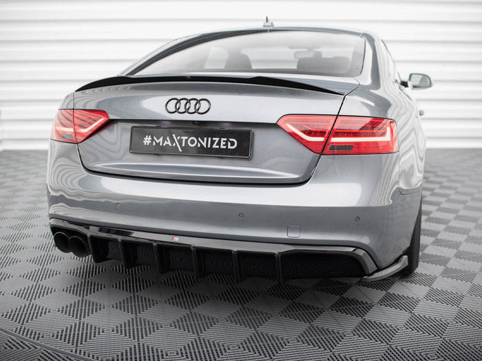 Maxton Design - Rear Valance Audi A5 Coupe 8T Facelift (Version with dual exhausts on one side)
