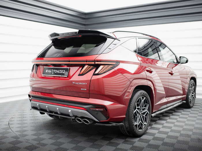Hyundai Tucson N-Line Mk4 Central Rear Splitter (Vertical Bars) - Maxton Design
