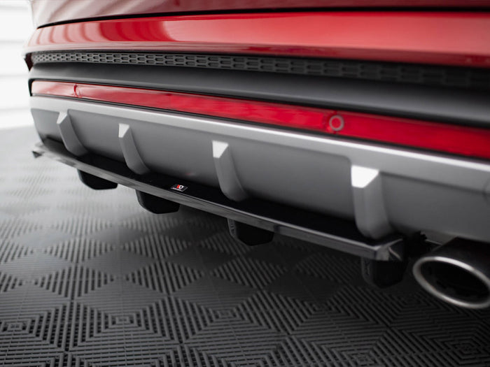 Hyundai Tucson N-Line Mk4 Central Rear Splitter (Vertical Bars) - Maxton Design