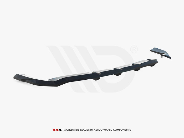 Hyundai Tucson N-Line Mk4 Central Rear Splitter (Vertical Bars) - Maxton Design