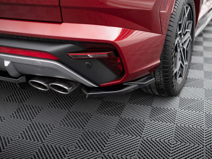 Hyundai Tucson N-Line Mk4 Central Rear Splitter (Vertical Bars) - Maxton Design