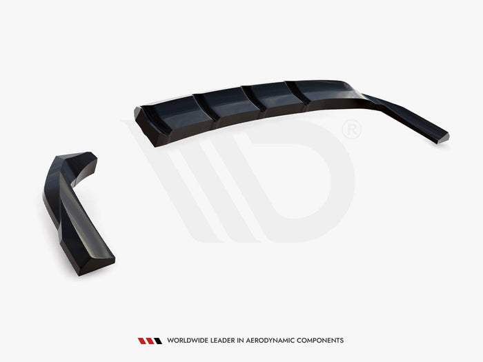 Hyundai Tucson N-Line Mk4 Central Rear Splitter (Vertical Bars) - Maxton Design