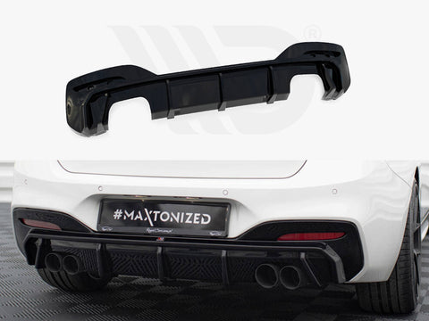 BMW 1 M-Pack / M140i F20 Facelift (Version with dual exhausts on both sides) Rear Valance V.3 - Maxton Design