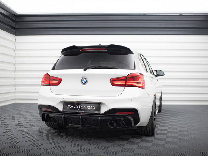 BMW 1 M-Pack / M140i F20 Facelift (Version with dual exhausts on both sides) Rear Valance V.3 - Maxton Design
