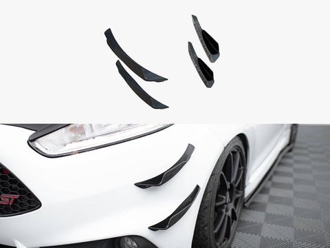 Maxton Design - Front Bumper Wings (Canards) Ford Fiesta ST Mk7 Facelift