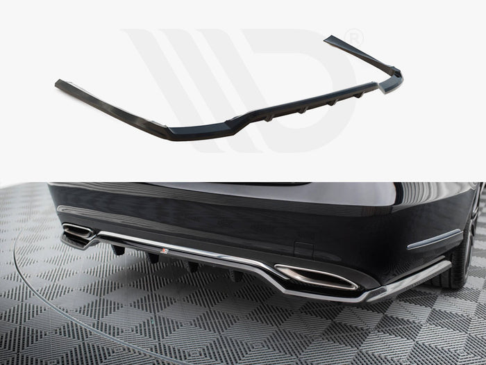 Central Rear Splitter (Vertical Bars) Mercedes-Benz E W212 Facelift - Maxton Design