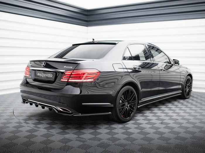 Central Rear Splitter (Vertical Bars) Mercedes-Benz E W212 Facelift - Maxton Design