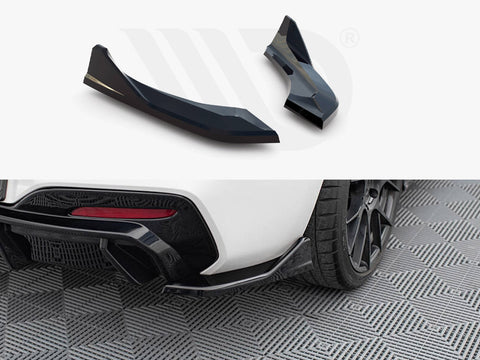 BMW 1 M-Pack / M140i F20 Facelift Rear Side Splitters (For rear valance v.3) - Maxton Design