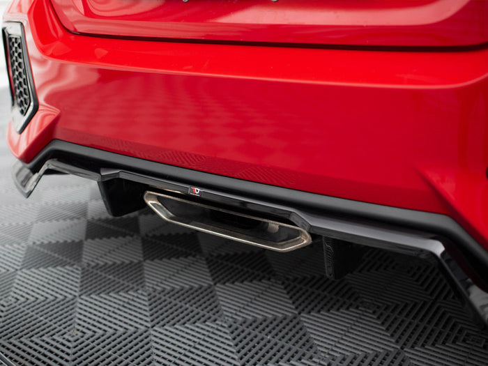 Honda Civic SI Mk10 Central Rear Splitter (Vertical Bars) - Maxton Design