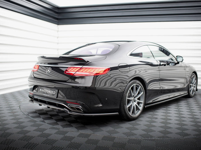 Rear Splitter (Vertical Bars) Mercedes-Benz S Coupe AMG-Line C217 Facelift - Maxton Design