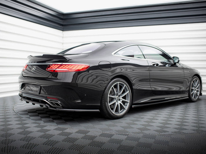 Rear Splitter (Vertical Bars) Mercedes-Benz S Coupe AMG-Line C217 Facelift - Maxton Design
