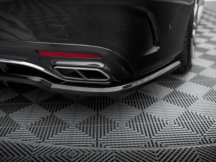 Rear Splitter (Vertical Bars) Mercedes-Benz S Coupe AMG-Line C217 Facelift - Maxton Design