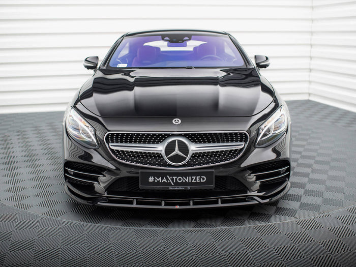 Front Splitter V.2 Mercedes-Benz S Coupe AMG-Line C217 Facelift - Maxton Design