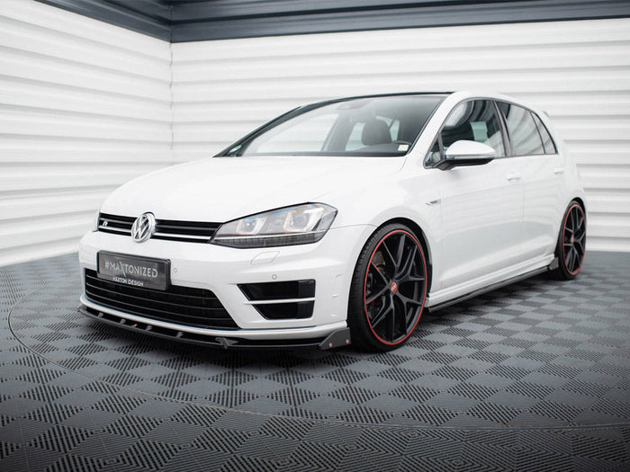 Maxton Design - Front Splitter V.5 + Flaps Volkswagen Golf R / R-Line Mk7