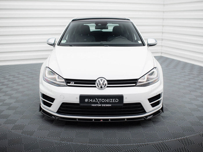 Maxton Design - Front Splitter V.5 + Flaps Volkswagen Golf R / R-Line Mk7