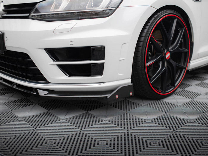 Maxton Design - Front Splitter V.5 + Flaps Volkswagen Golf R / R-Line Mk7