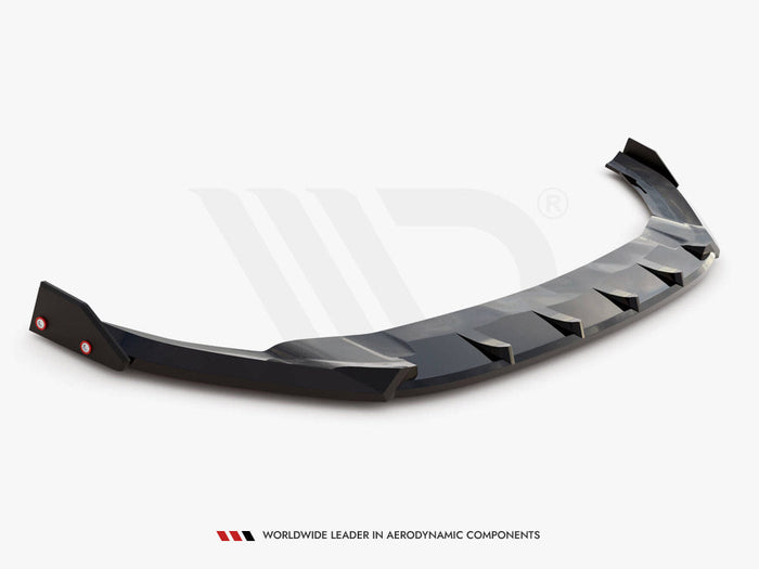 Maxton Design - Front Splitter V.5 + Flaps Volkswagen Golf R / R-Line Mk7