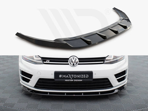 Volkswagen Golf R / R-Line Mk7 Front Splitter V.6 - Maxton Design
