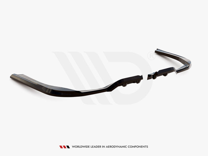 BMW M760e G70 Central Rear Splitter (Vertical Bars) - Maxton Design