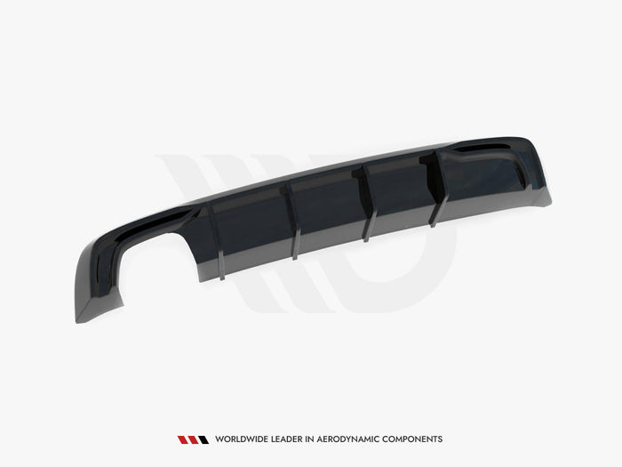 Audi A3 Sportback 8V Facelift (Version with double exhaust tip) Rear Valance - Maxton Design