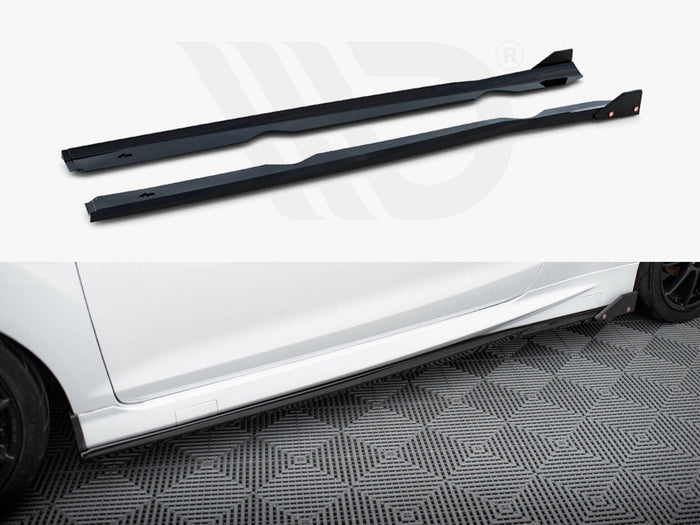 Maxton Design - SIDE SKIRTS DIFFUSERS V.4 + FLAPS FORD FIESTA ST / ST-LINE MK7