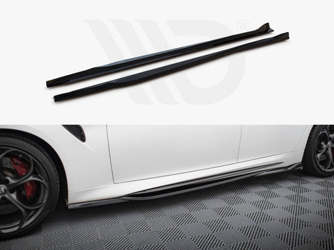 Side Skirts Diffusers Alfa Romeo Giulia Quadrifoglio - Maxton Design
