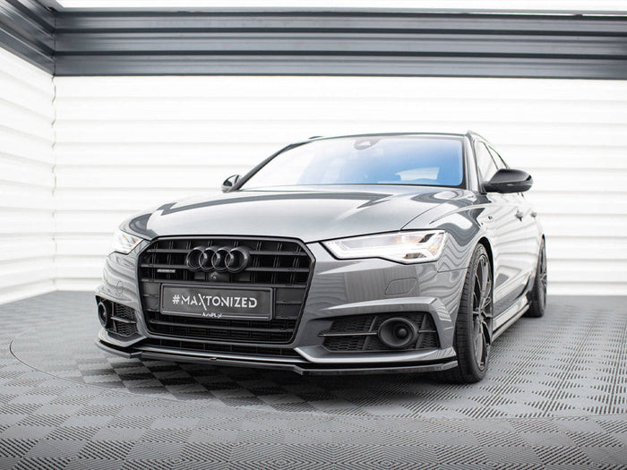 Maxton Design - Front Splitter V.2 Audi A6 / A6 C7 S-Line / S6 C7 Facelift