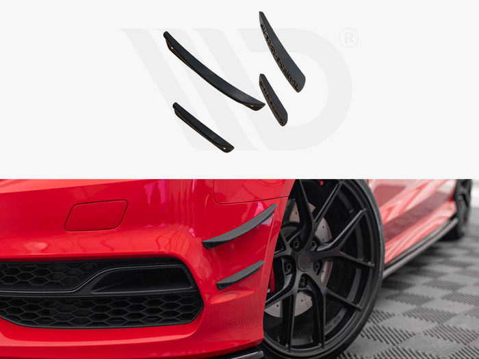 Maxton Design - Front Bumper Wings (Canards) Audi S3 / A3 S-Line 8V Sedan / Cabrio