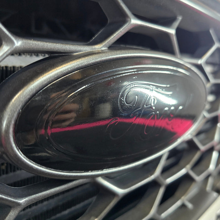 Oval Badge Vinyl Wrap Covers (Pair) + Steering wheel