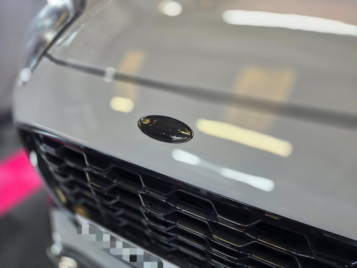 Oval Badge Vinyl Wrap Covers (Pair) + Steering wheel