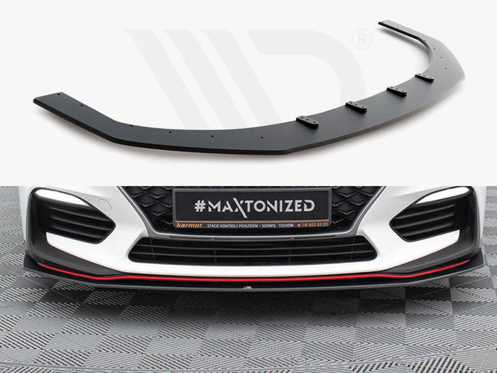 Maxton Design - STREET PRO FRONT SPLITTER HYUNDAI I30 N MK3 HATCHBACK/ FASTBACK (2017-2020)