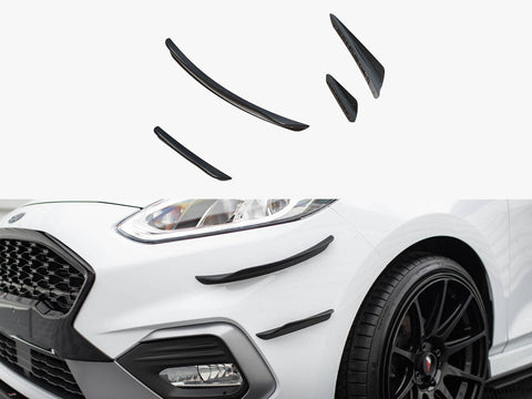 Maxton Design - Front Bumper Wings (Canards) V.3 Ford Fiesta Mk8 ST / ST-Line)