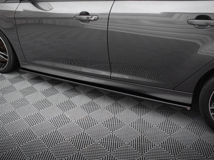 Maxton Design - SIDE SKIRTS DIFFUSERS FORD FOCUS ST / ST-LINE MK3 / MK3 FL HATCHBACK / ESTATE