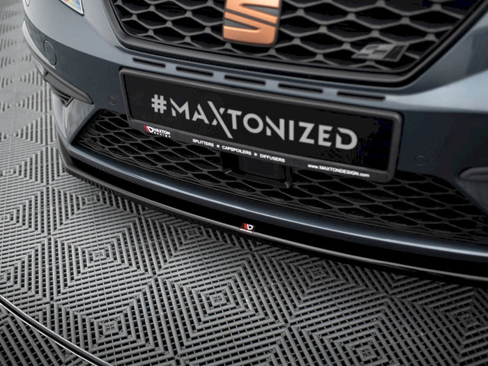 Maxton Design - Front Splitter V.1 Seat Leon Cupra / FR Mk3 FL