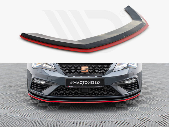 Maxton Design - Front Splitter V.3 Seat Leon Cupra / FR Mk3 FL