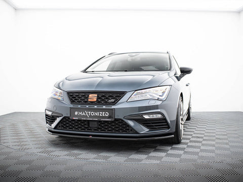 Maxton Design - FRONT SPLITTER V4 SEAT LEON CUPRA/ FR MK3 FACELIFT (2017-2020)