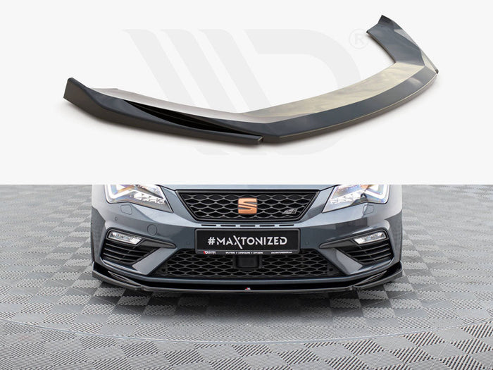 Maxton Design - FRONT SPLITTER V5 SEAT LEON CUPRA/ FR MK3 FACELIFT (2017-2019)