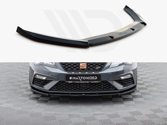 Maxton Design - FRONT SPLITTER V6 SEAT LEON CUPRA/ FR MK3 FACELIFT (2017-2019)