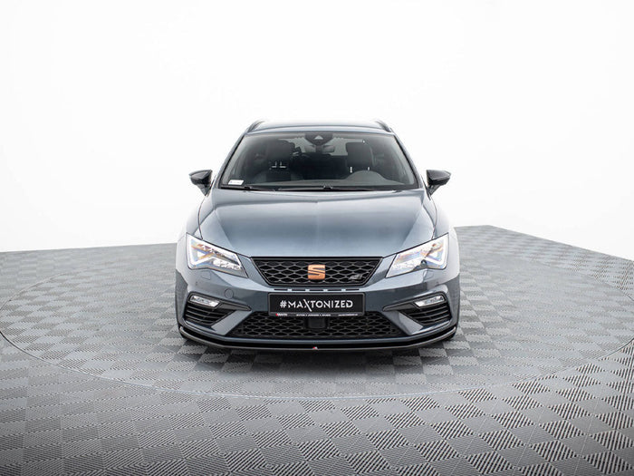 Maxton Design - FRONT SPLITTER V6 SEAT LEON CUPRA/ FR MK3 FACELIFT (2017-2019)