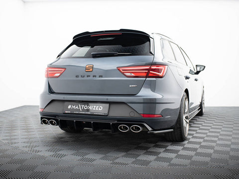 Maxton Design - Rear Side Splitters V.3 Seat Leon Cupra Mk3 FL Sportstourer (2017-2019)
