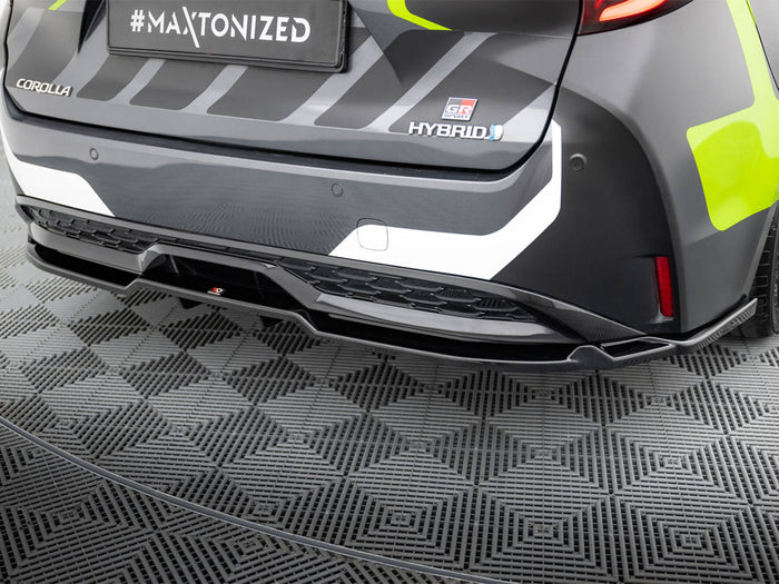 Toyota Corolla GR Sport Touring Sports XII Rear Splitter (Vertical Bars) - Maxton Design