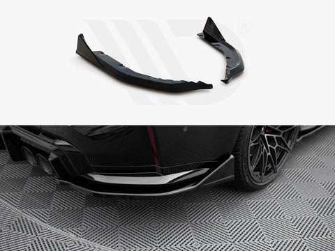 BMW M3 G80 Rear Side Splitters V.6 CSL Look (For rear valance v.1) - Maxton Design