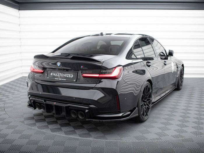 BMW M3 G80 Rear Side Splitters V.6 CSL Look (For rear valance v.1) - Maxton Design