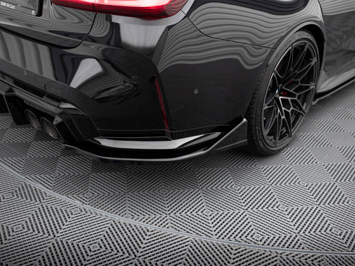 BMW M3 G80 Rear Side Splitters V.6 CSL Look (For rear valance v.1) - Maxton Design