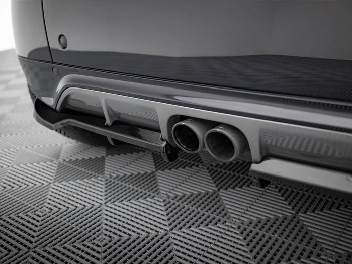 Rear Splitter (Vertical Bars) Brabus Smart Fortwo C451 Facelift - Maxton Design