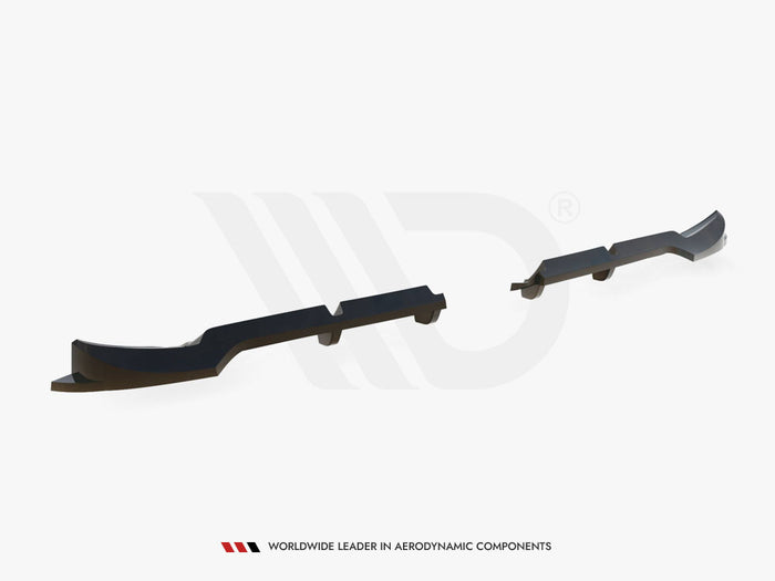 Rear Splitter (Vertical Bars) Brabus Smart Fortwo C451 Facelift - Maxton Design