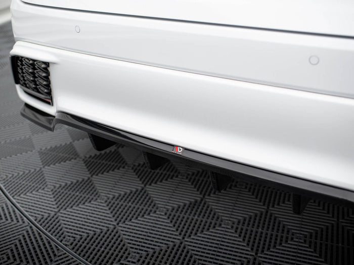 Lexus RX F-Sport Mk5 Central Rear Splitter (Vertical Bars) - Maxton Design