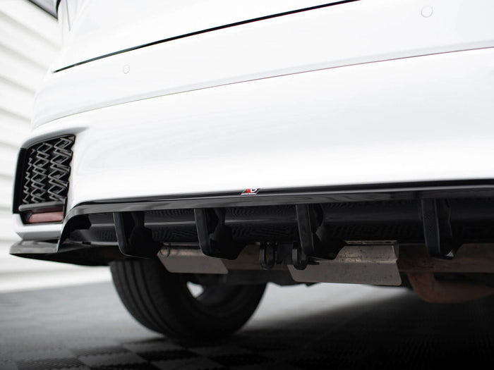 Lexus RX F-Sport Mk5 Central Rear Splitter (Vertical Bars) - Maxton Design